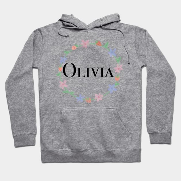 Olivia name design Hoodie by artoftilly